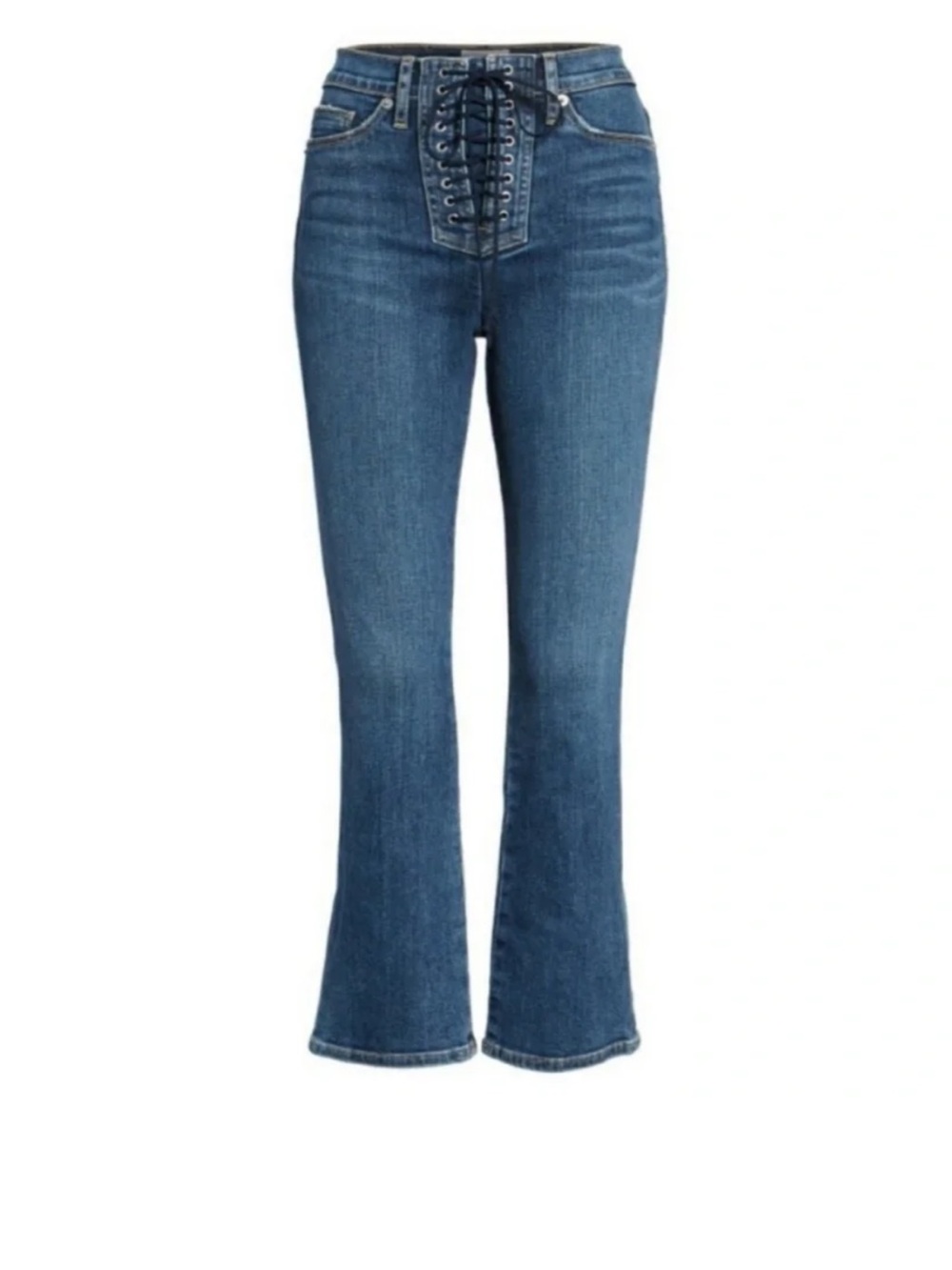 Hudson Bullocks High Rise Lace-Up Boot Flare‎ Jeans Y2K 2000s Size 26